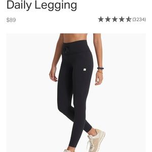 Vuori  |  Daily Legging  |  Black